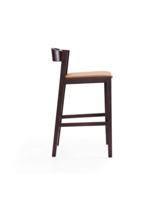 Klismos 3-Piece Leatherette Upholstered Counter Stool Set