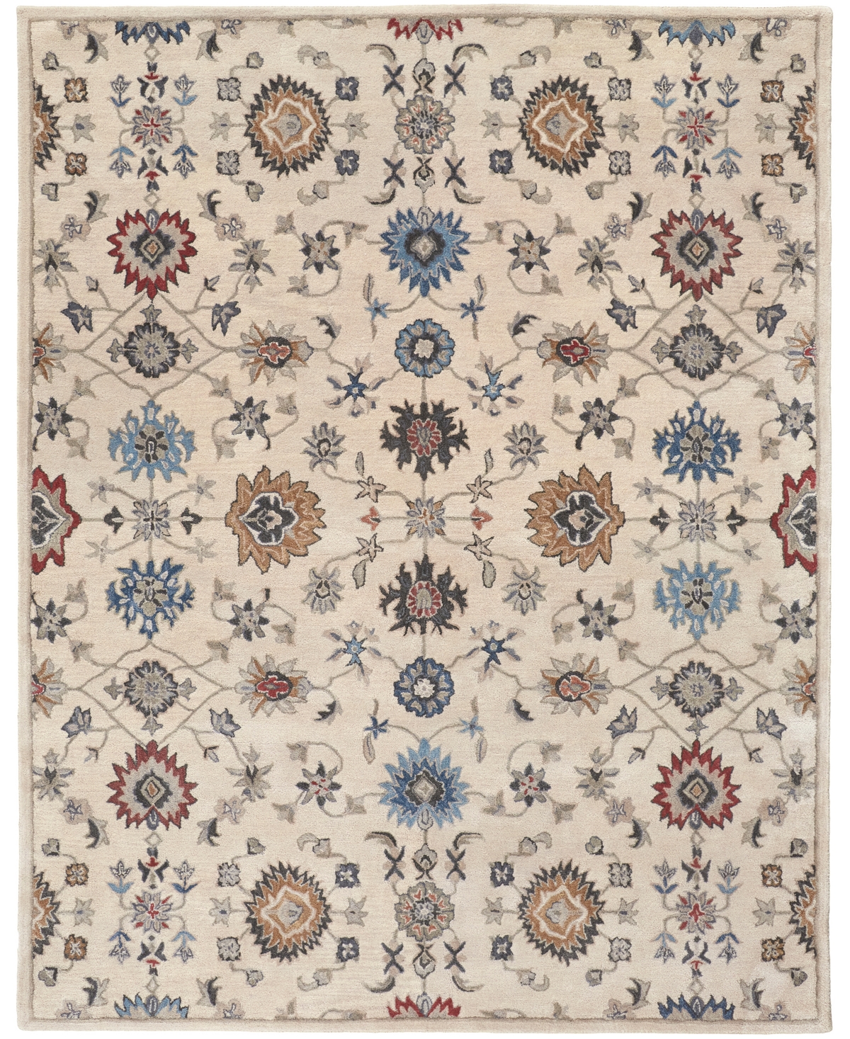 Feizy Desmet DES8641 9' x 12' Area Rug - Ivory, Blue