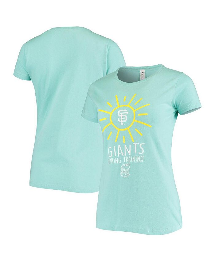 Soft As A Grape Women's Teal San Francisco Giants Spring Training Sunburst  T-shirt - Macy's