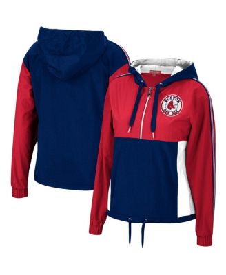 Lids Boston Red Sox Mitchell & Ness Women's Half-Zip Windbreaker