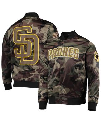 San Diego Padres Mens Jacket Mitchell & Ness Lightweight Satin