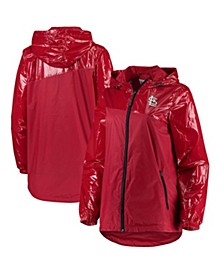 Women's Red St. Louis Cardinals Double Coverage Full-Zip Hoodie Jacket