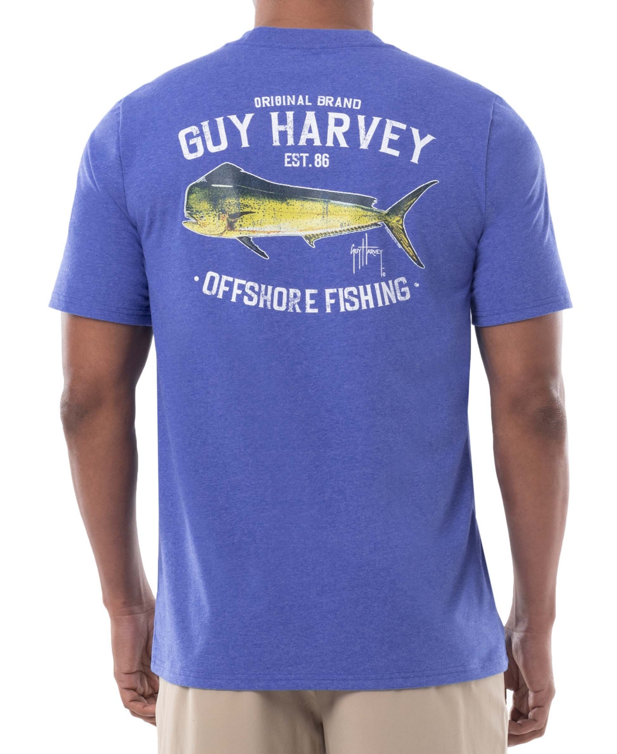 Guy Harvey Men's Threadcycled Offshore Fishing Logo Graphic T-Shirt