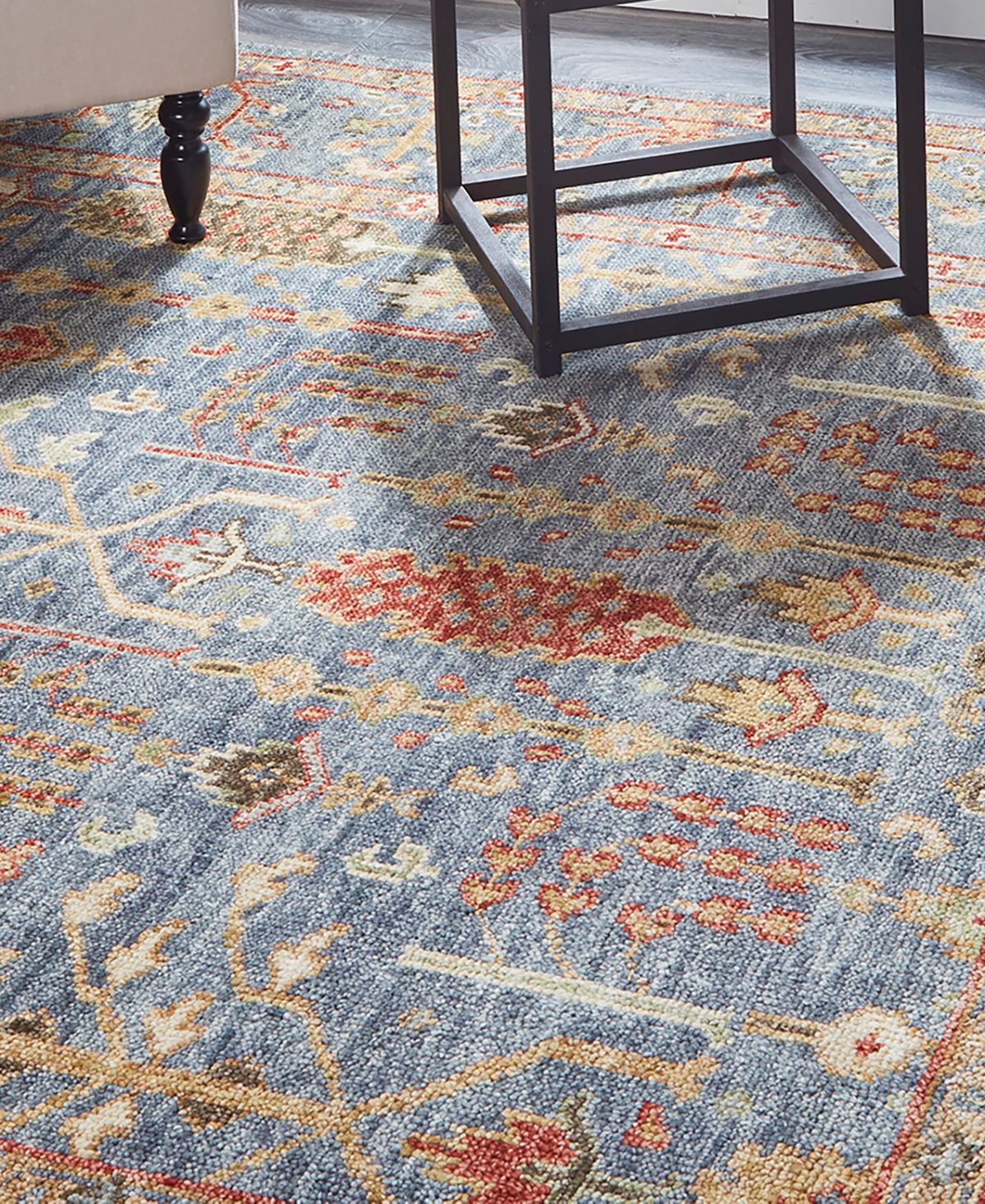 Simply Woven Carrington R6499 3'6" X 5'6" Area Rug In Gray,gold-tone
