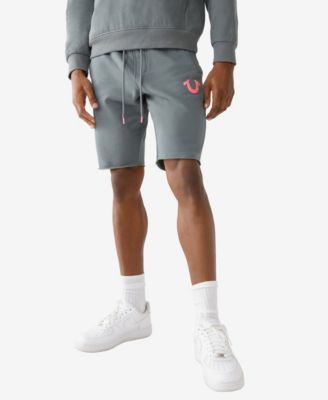 True Religion Raw Hem Jogger Shorts In 
