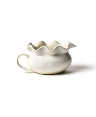 Signature White Ruffle Gravy Boat