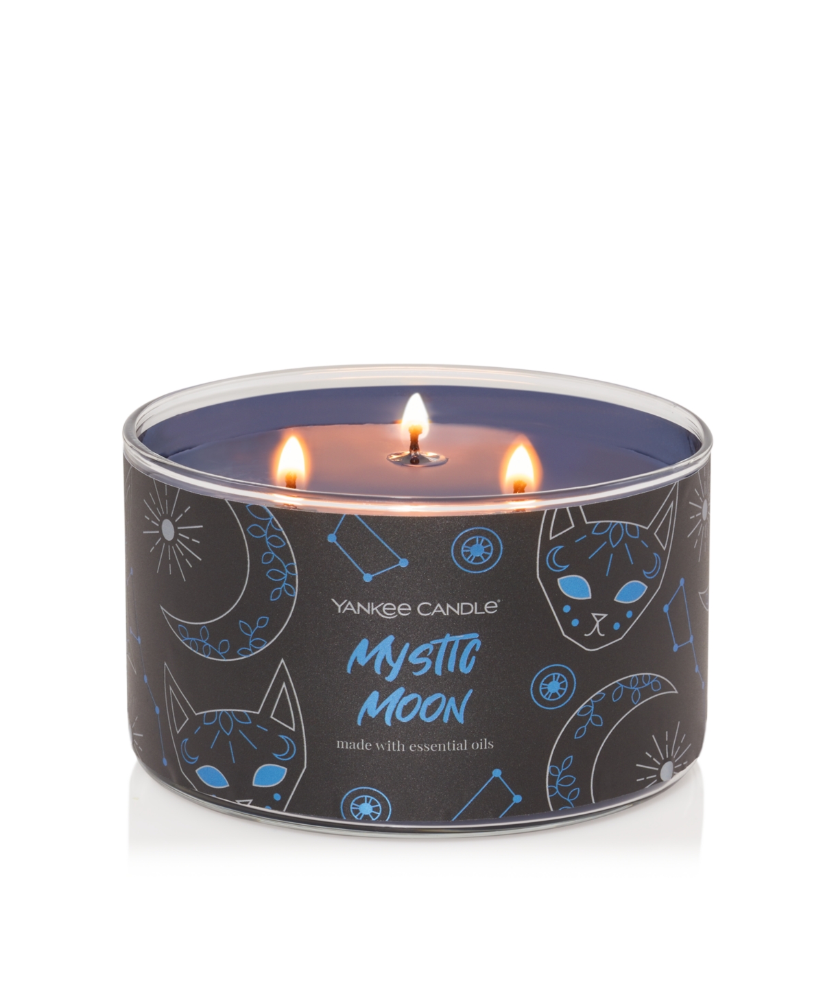 Halloween Mystic Moon 3 Wick Novelty Candle