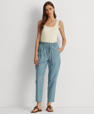 Lauren Ralph Lauren - Chambray Paperbag Pants