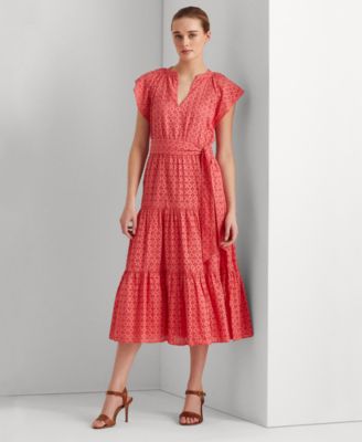 ralph lauren red dress macys