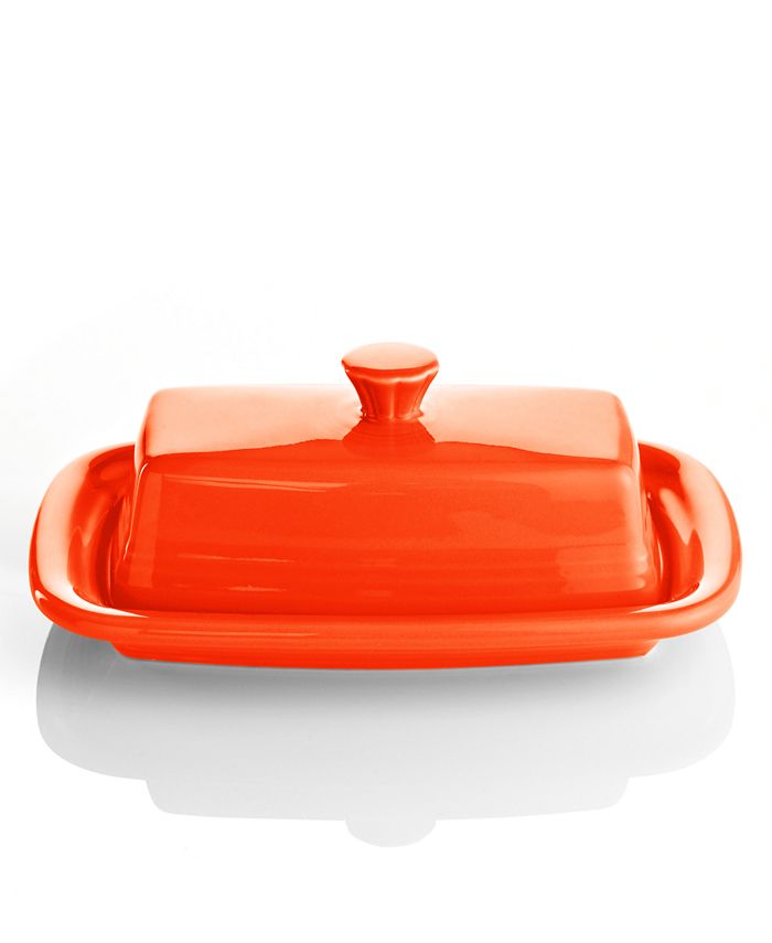 Fiesta Poppy XL Covered Butter Dish Macy's