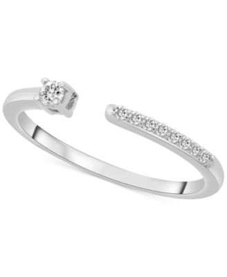 Wrapped - Diamond Cuff Statement Ring (1/10 ct. t.w.)