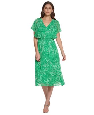 dkny green dress