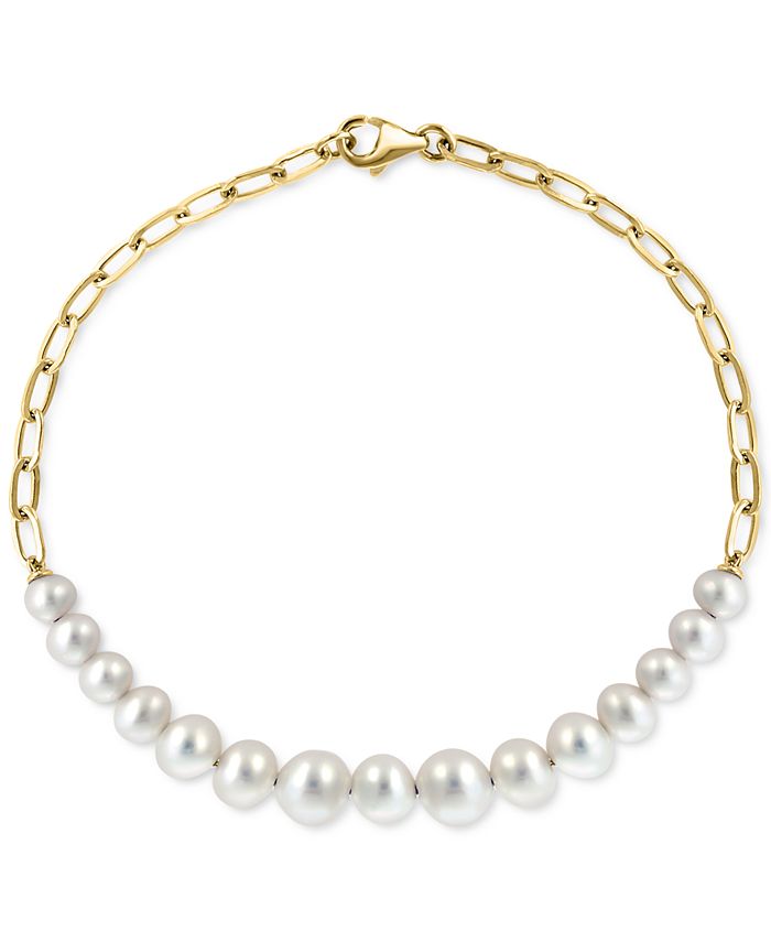 EFFY Collection EFFY® Cultured Freshwater Pearl (5-7mm) Chain Link ...