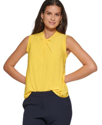 tommy hilfiger knot neck top