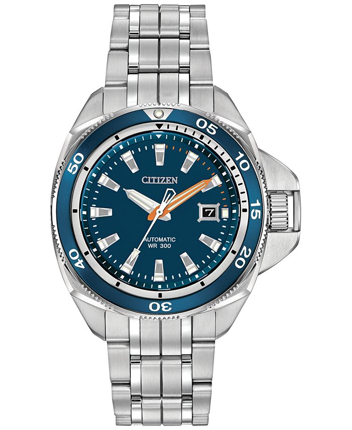 Citizen Men s Automatic Grand Touring Eco Drive Stainless Steel Bracelet Watch 45mm NB1031 53L Macy s
