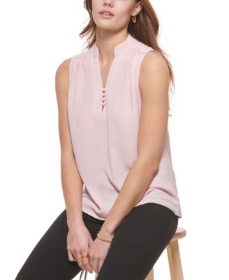 macy's calvin klein sleeveless blouse