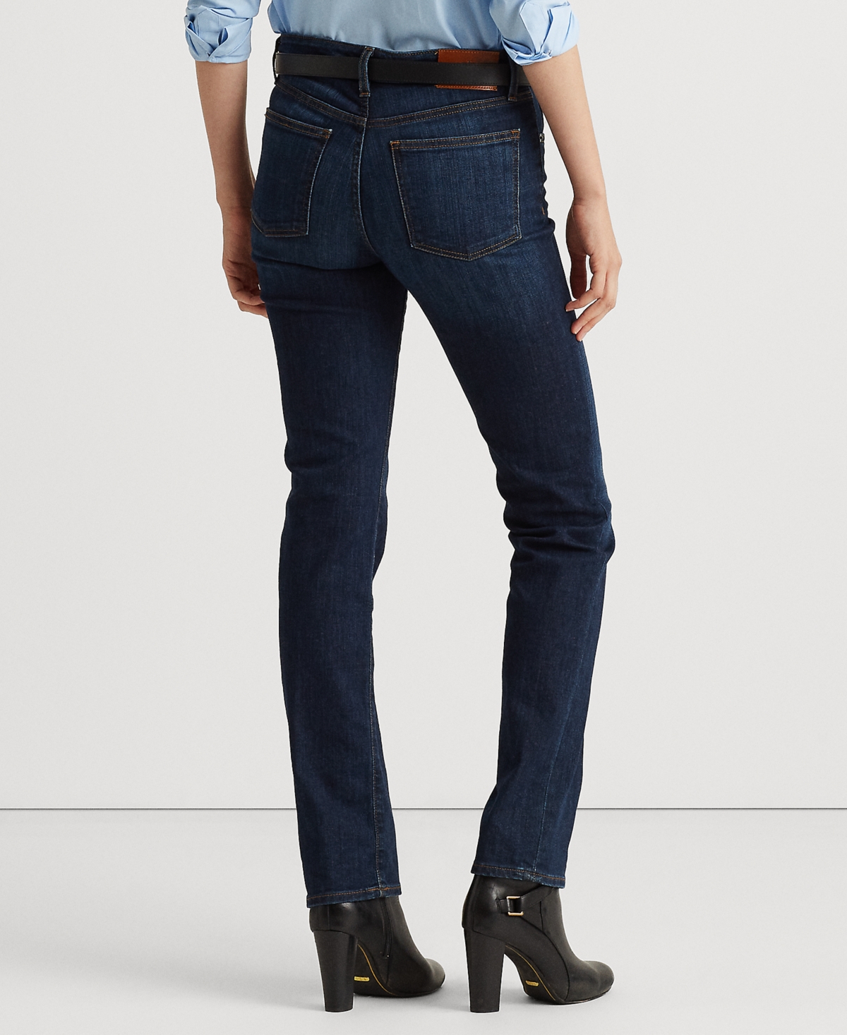 Ralph Lauren Petite Mid-rise Straight Jean, Petite & Petite Short Lengths