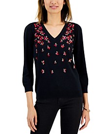 Women's Sequin-Embellished Sweater, Created for Macy's