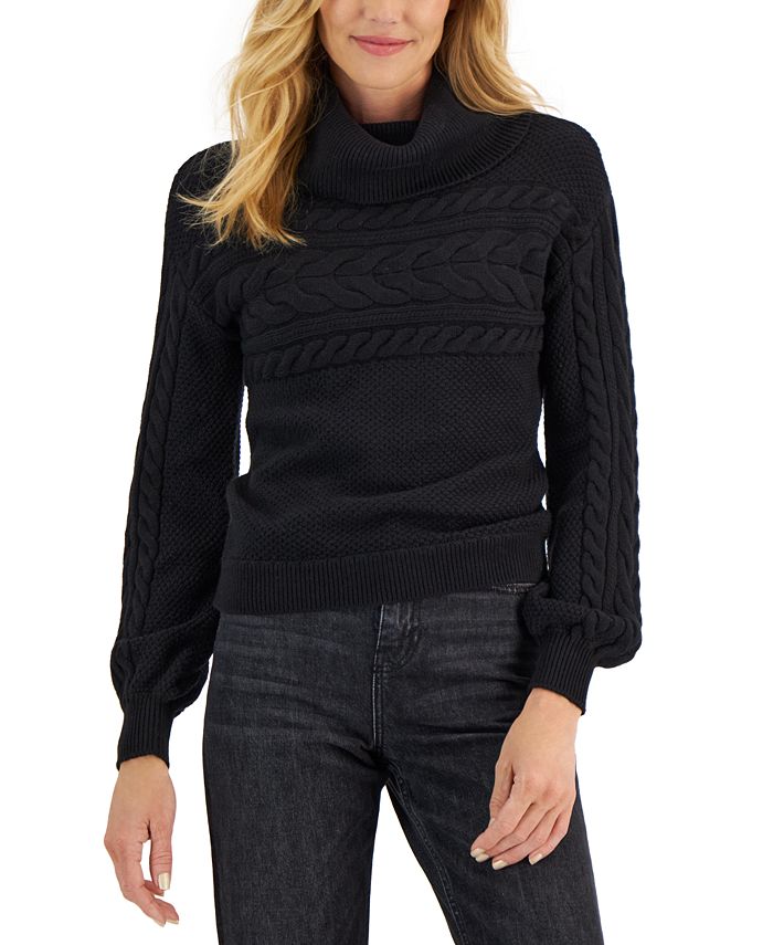 Macys cowl neck sweater sale