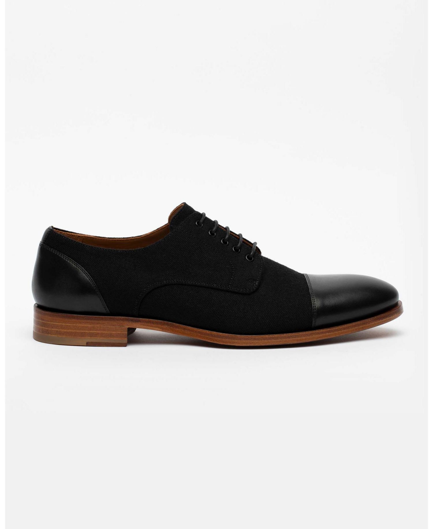 Men's Jack Handcrafted Leather, Velvet and Wool Dress Shoes