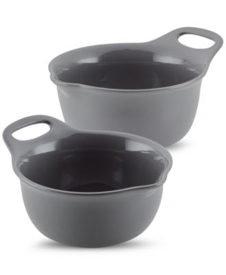 rachael ray 2 piece ceramic mixing bowl set