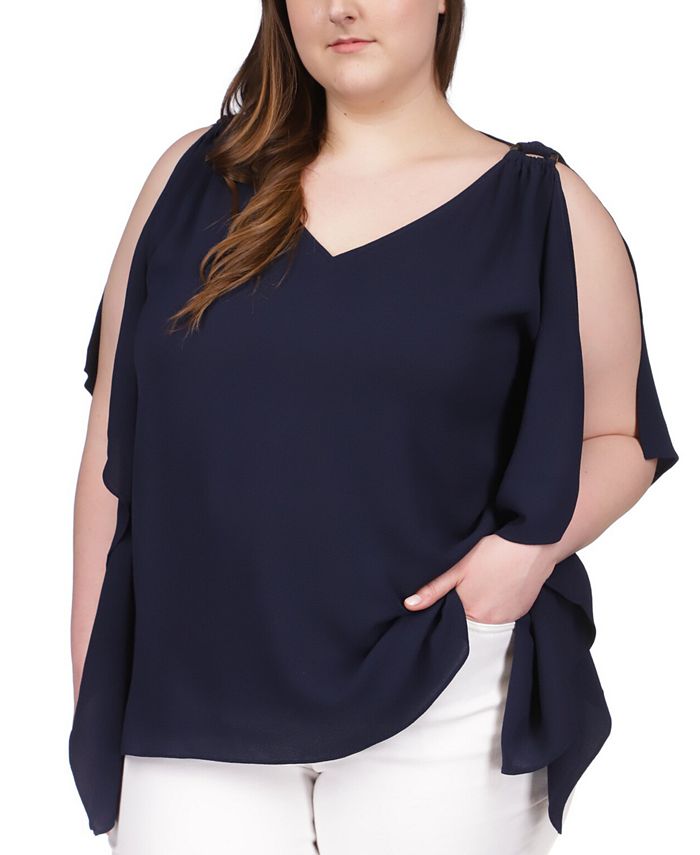 Michael kors scarf navy top