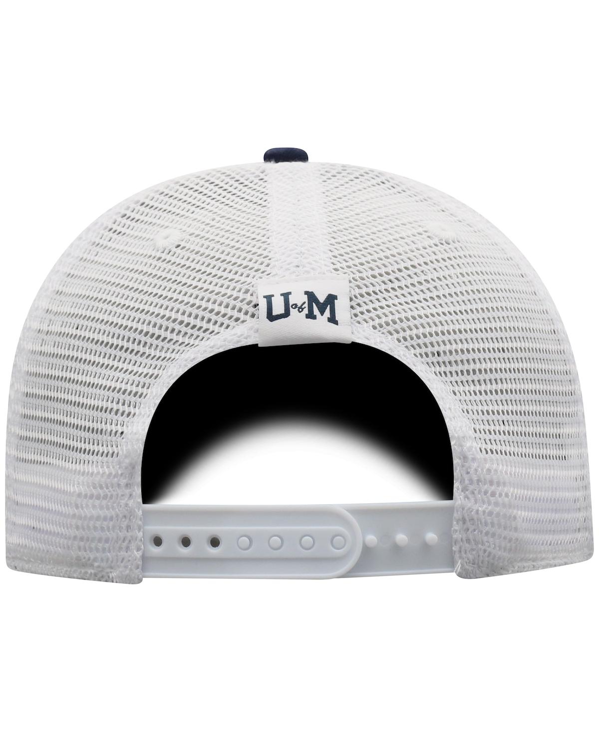Top Of The World Men's  Navy, White Michigan Wolverines Trucker Snapback Hat In Navy,white