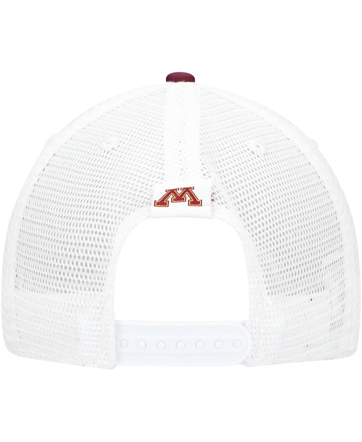 Top Of The World Men's  Maroon, White Minnesota Golden Gophers Trucker Snapback Hat In Maroon,white