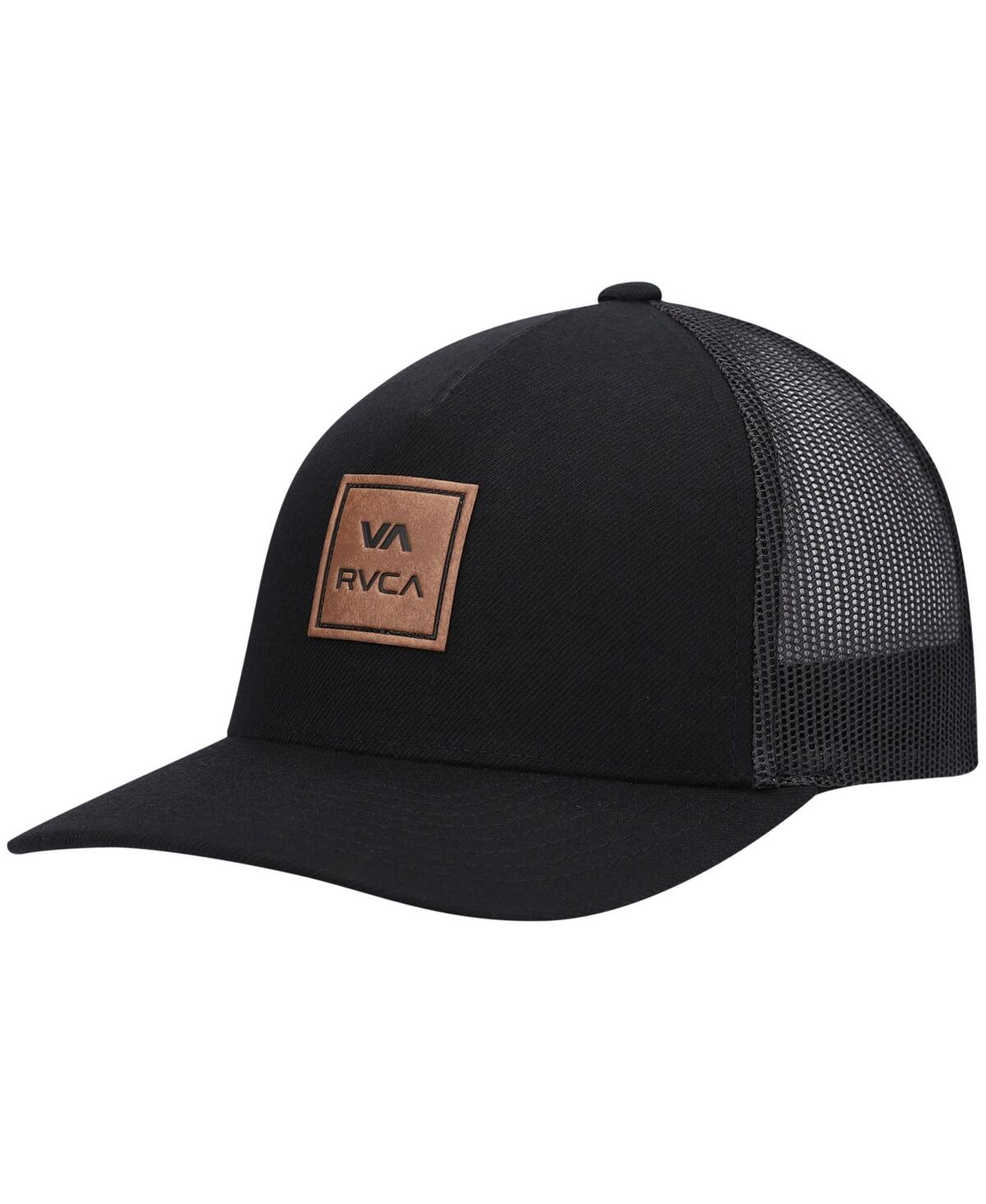Rvca Kids' Big Boys  Black Atw Curved Snapback Trucker Hat