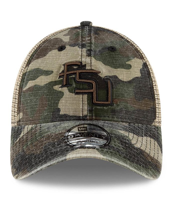 New Era Men's Camo Florida State Seminoles Honor Trucker 9TWENTY ...