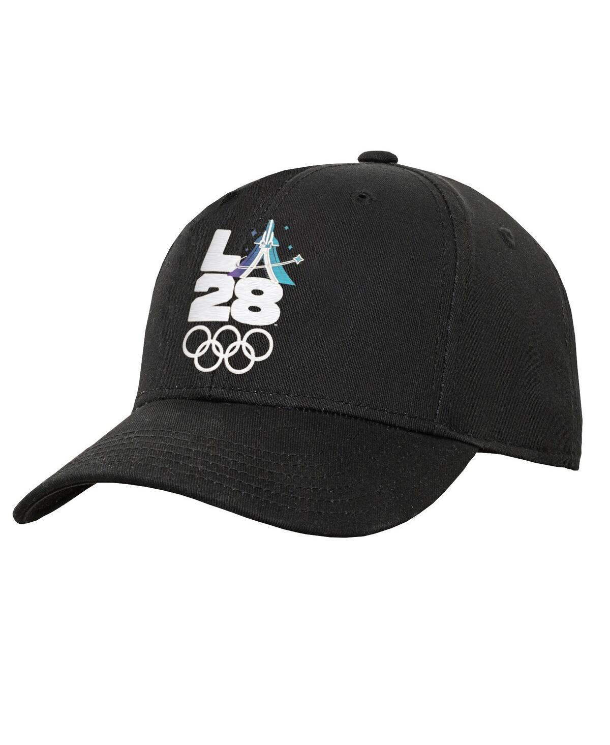 Outerstuff Men's Black La28 Summer Olympics Space Travel Adjustable Hat
