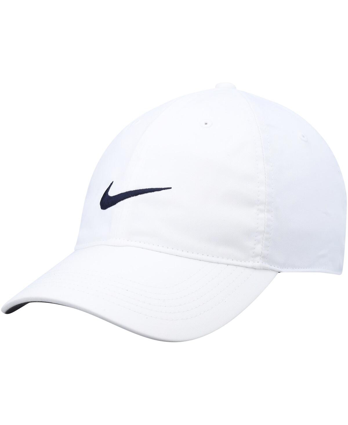 Nike Men's  Golf White Heritage86 Logo Performance Adjustable Hat In Gray