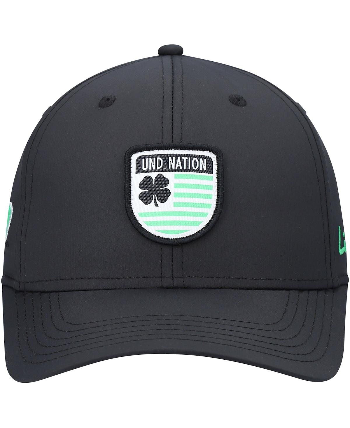 Shop Black Clover Men's Black North Dakota Nation Shield Snapback Hat