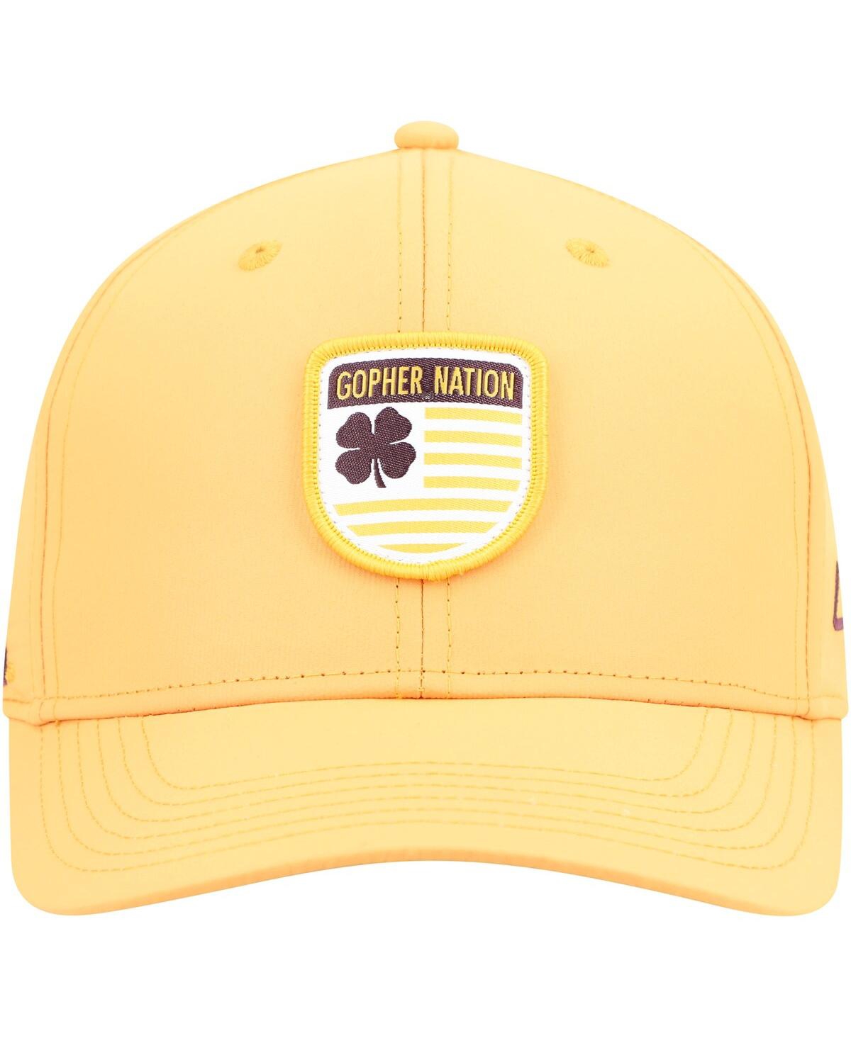 Shop Black Clover Men's Gold Minnesota Golden Gophers Nation Shield Snapback Hat