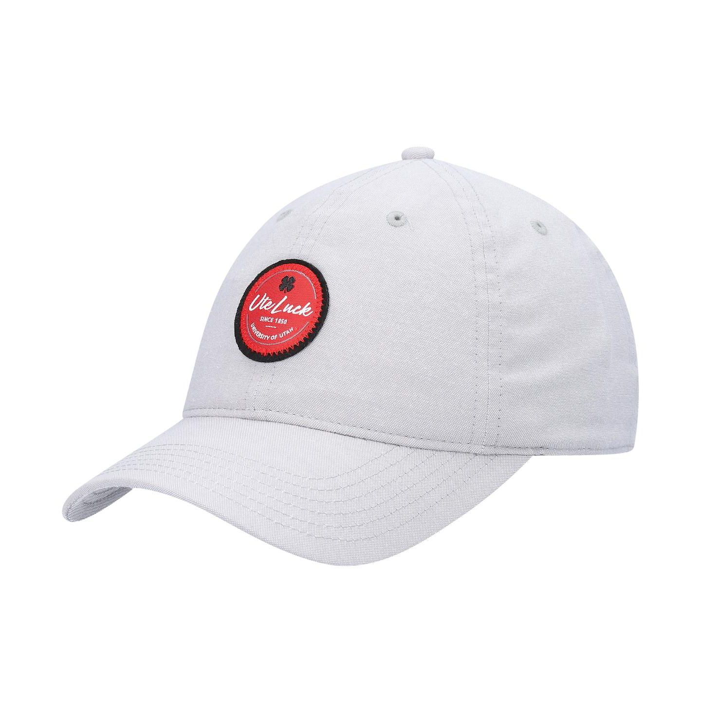 Мужская кепка Black Clover Gray Utah Utes Oxford Circle Adjustable Hat — фото 4