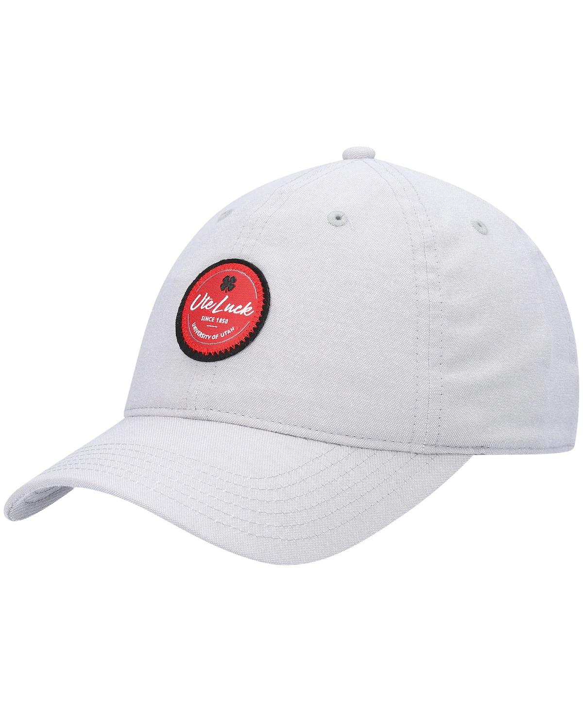Shop Black Clover Men's Gray Utah Utes Oxford Circle Adjustable Hat