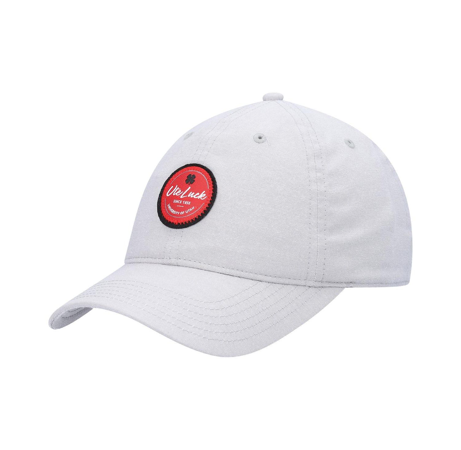Men's Gray Utah Utes Oxford Circle Adjustable Hat