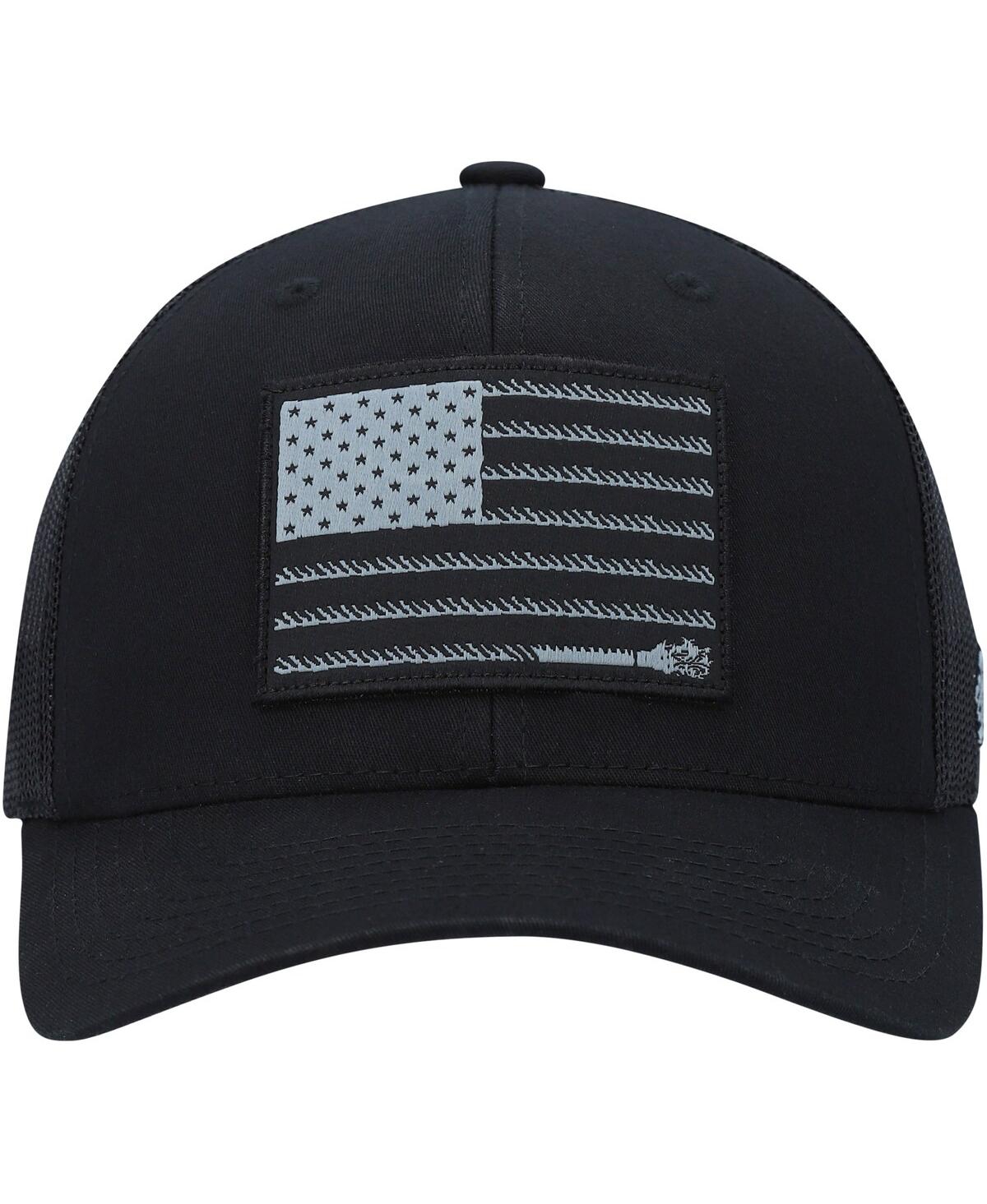 Shop Hooey Men's  Liberty Roper Trucker Adjustable Snapback Hat In Black