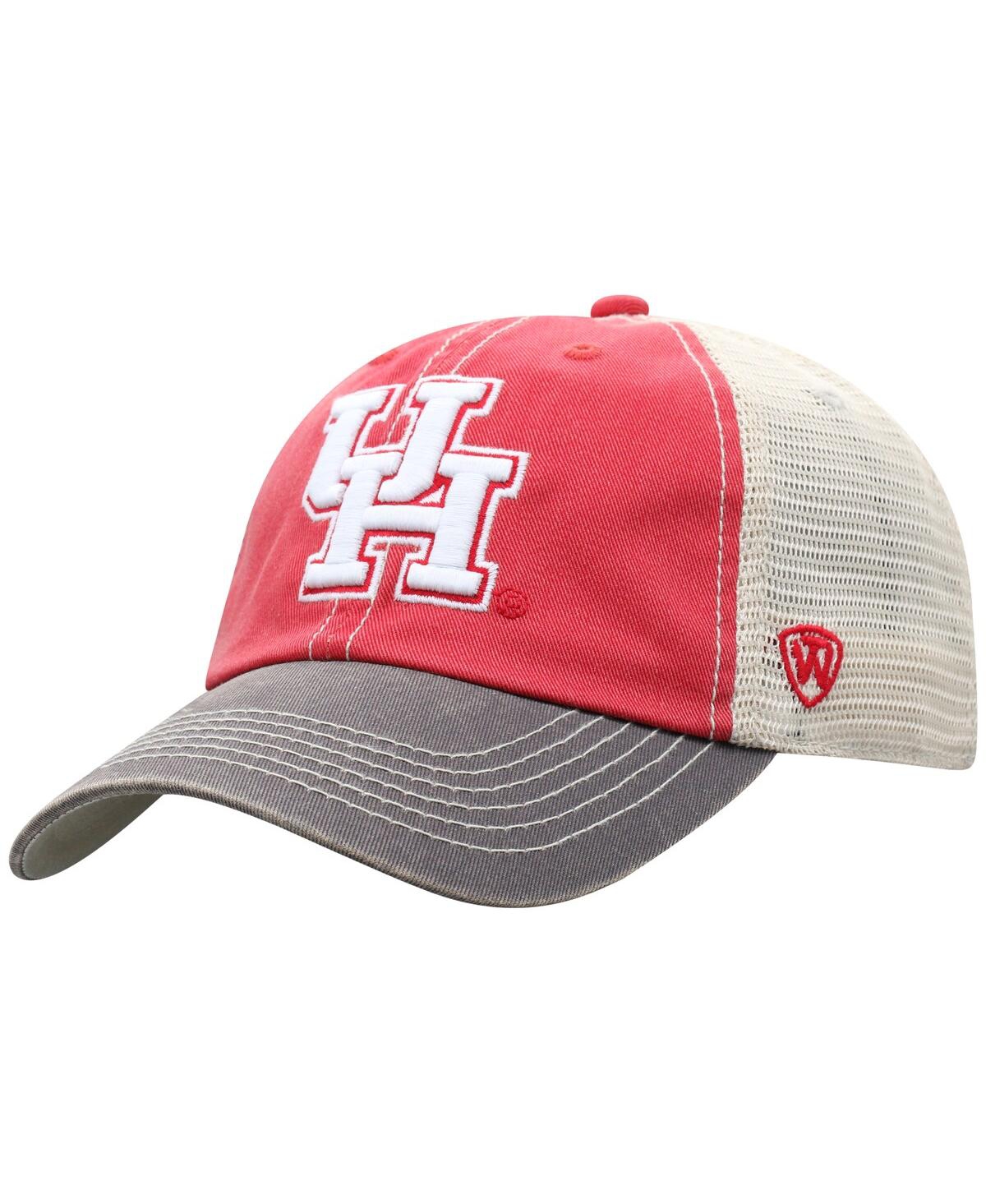 Shop Top Of The World Men's  Red Houston Cougars Offroad Trucker Snapback Hat