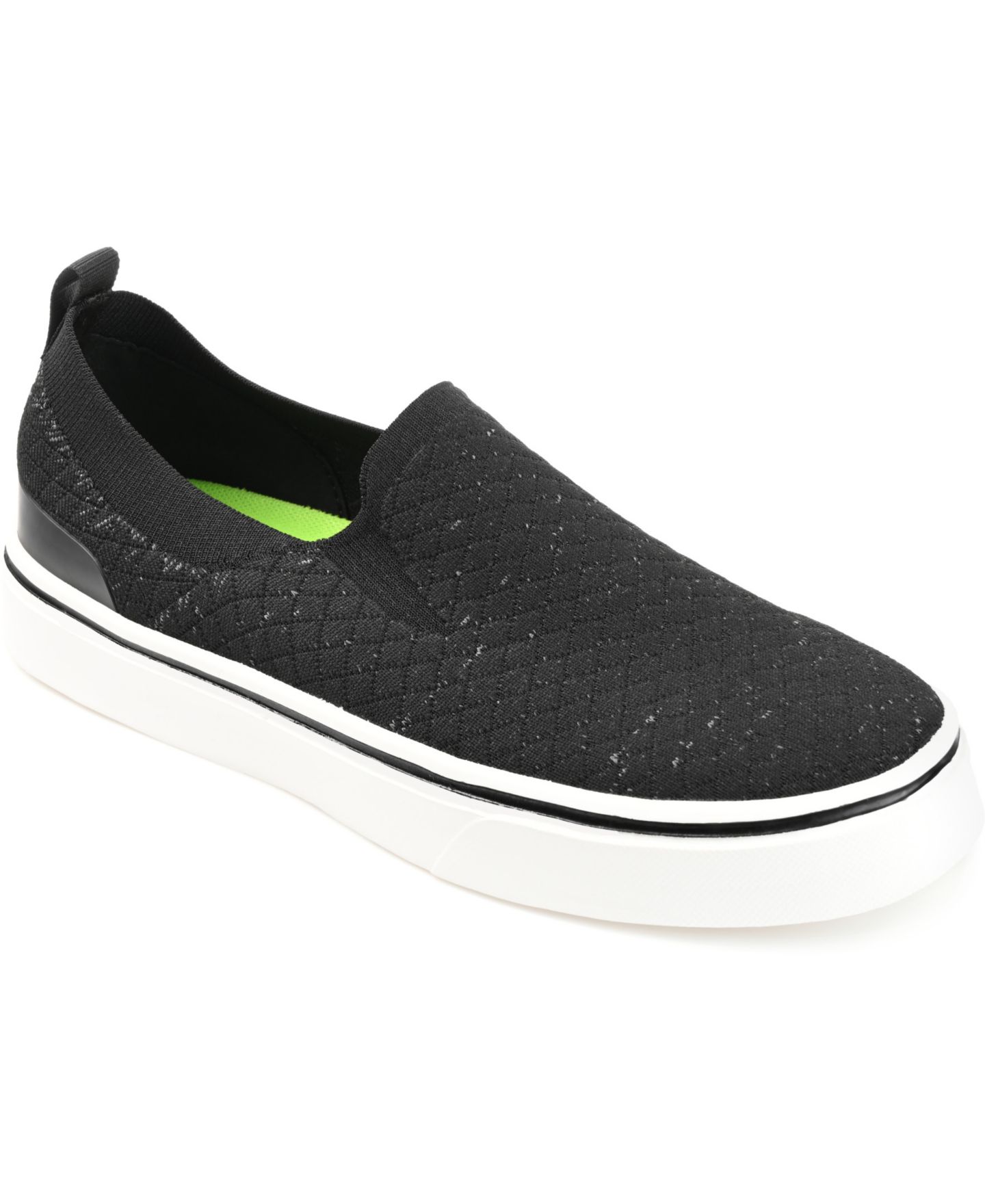 Мужские кроссовки Vance Co. Hamlin Casual Knit Slip-on, цвет: Чёрный — фото 1