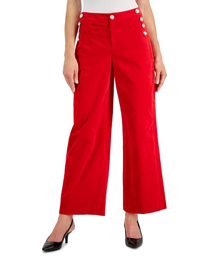 Charter Club Women's Velveteen Sailor Pants, Created for Macy's - Macy's