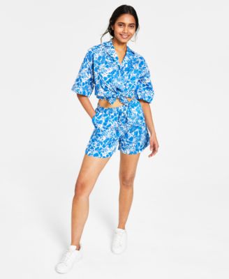 Lucy Paris - Women's Tropical Print Shorts