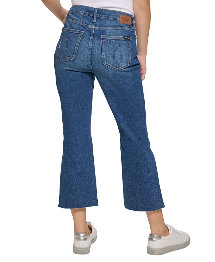 Calvin Klein Jeans Women's High-Rise Cropped Bootcut Jeans - Macy's