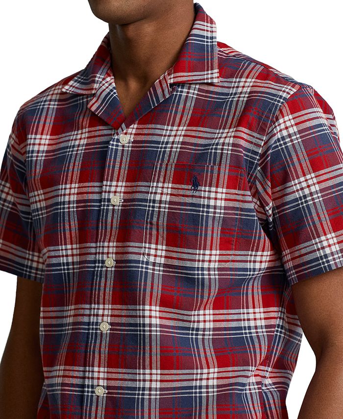 Polo Ralph Lauren Men's ClassicFit Plaid Oxford Camp Shirt & Reviews