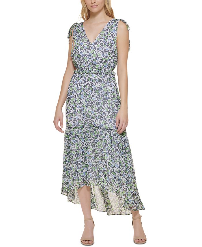 Tommy Hilfiger Women s Floral Print Ruched Midi Dress Macy s