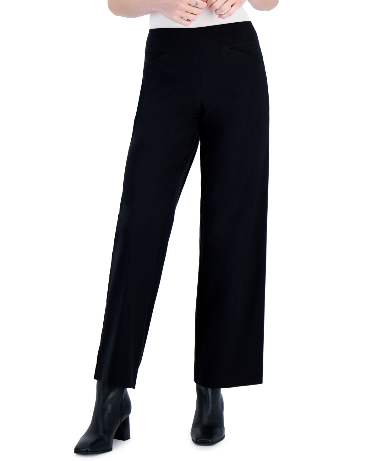 Charter Club Women's Wide-leg Pull-on Pants, Created For Macy's In Deep ...