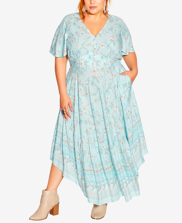City chic v hotsell neck maxi dress