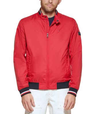 tommy hilfiger jacket red mens