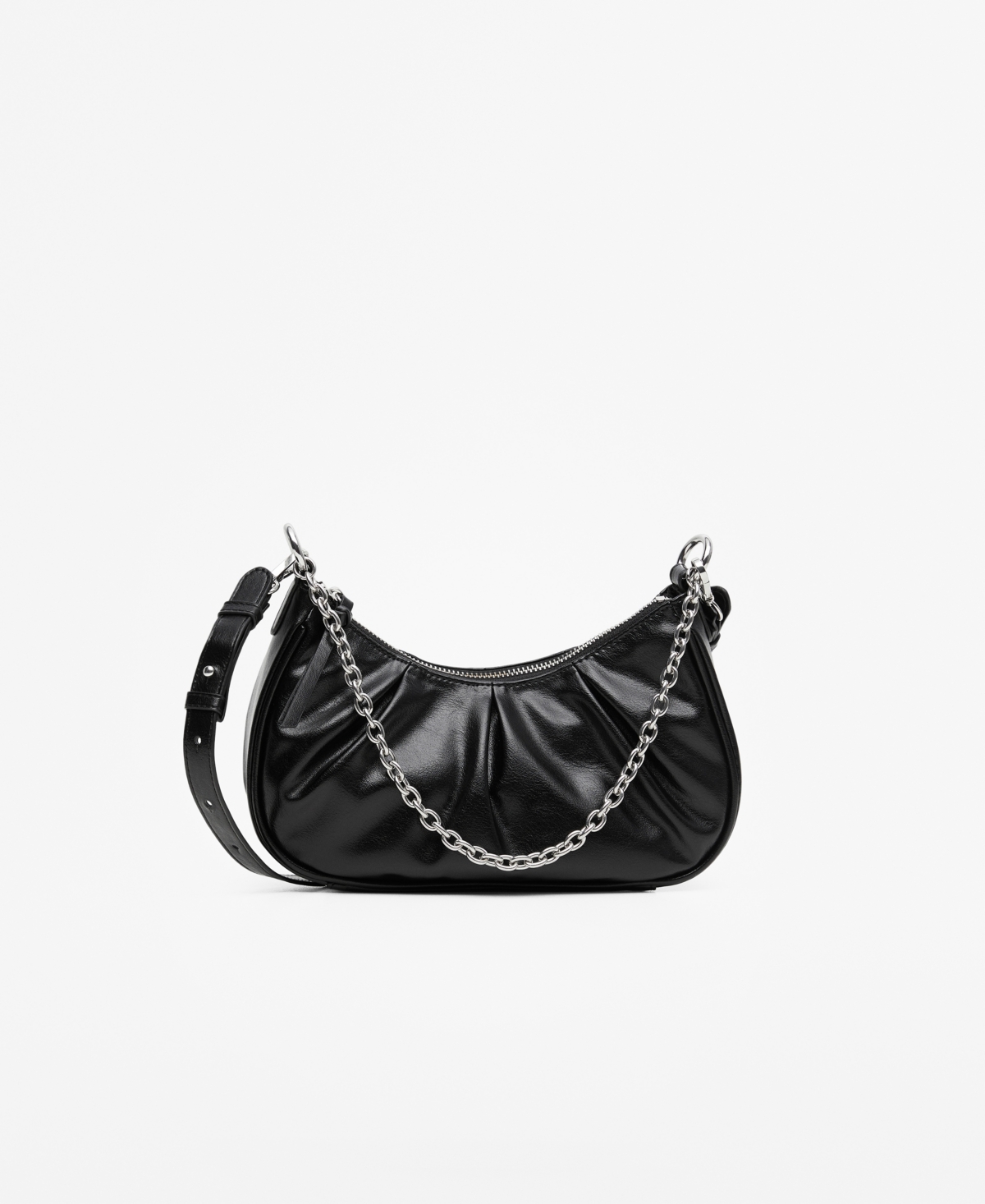 Mango Alba Chain Strap Cross Body Bag, Black, One Size