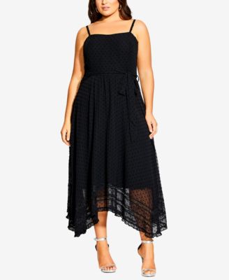 knee length dresses for ladies Side By Side Floral Midi Dress W/ Side Slit main image 1